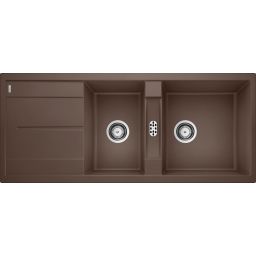 Blanco Metra 8 S zlewozmywak 116x50 cm z Silgranit PuraDur kawowy 515048