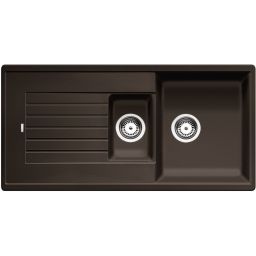 Blanco Zia 6 S zlewozmywak granitowy 100x50 cm brązowy 515072