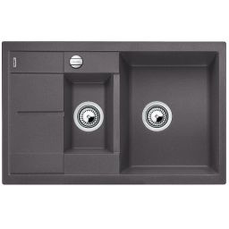 Blanco Metra 6 S Compact zlewozmywak 78x50 cm z Silgranit PuraDur szarość skały 518876