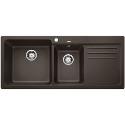 Blanco Naya 8 S zlewozmywak 116x50 cm z Silgranit PuraDur kawowy 519661