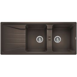 Blanco Sona 8 S zlewozmywak 116x50 cm z Silgranit PuraDur kawowy 519706