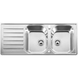 Blanco Lantos 8 S-IF Compact zlewozmywak stalowy 116x50 cm stal szczotkowana 519713