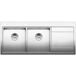 Blanco Divon II 8 S-IF zlewozmywak stalowy 116x51 cm lewy stal polerowana 521664