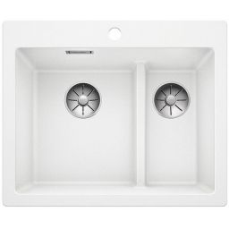 Blanco Pleon 6 Split zlewozmywak 61,5x51 cm z Silgranit PuraDur biały 521693
