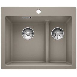 Blanco Pleon 6 Split zlewozmywak 61,5x51 cm z Silgranit PuraDur tartufo 521696