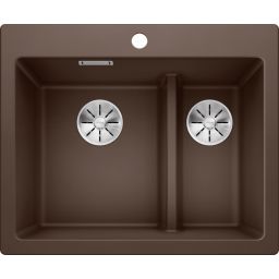 Blanco Pleon 6 Split zlewozmywak 61,5x51 cm z Silgranit PuraDur kawowy 521698
