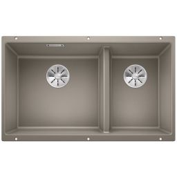 Blanco Subline 430/270-U zlewozmywak granitowy 72,5x40 cm brązowy 523158