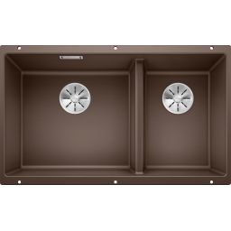 Blanco Subline 430/270-U zlewozmywak granitowy 72,5x40 cm brązowy 523160