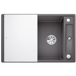 Blanco Axia III 45 S zlewozmywak 78x51 cm z Silgranit PuraDur ze szklaną deską szarość skały 523184