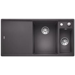 Blanco Axia III 6 S zlewozmywak 100x51 cm z Silgranit PuraDur prawy szarość skały 523463
