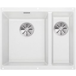 Blanco Subline 340/160-U zlewozmywak granitowy 52,5x40 cm biały 523552