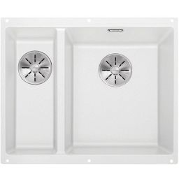 Blanco Subline 340/160-U zlewozmywak granitowy 52,5x40 cm biały 523562