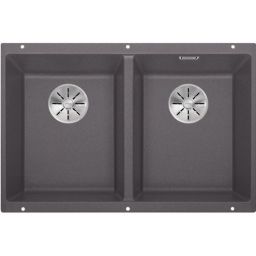 Blanco Subline 350/350-U zlewozmywak granitowy 70x40 cm szary/grafitowy/onyx 523575