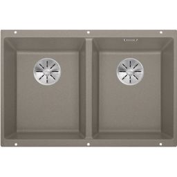 Blanco Subline 350/350-U zlewozmywak granitowy 72,5x40 cm brązowy 523581