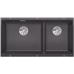 Blanco Subline 480/320-U zlewozmywak granitowy 82,5x40 cm szary/grafitowy/onyx 523585