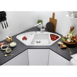 Blanco Delta II zlewozmywak 105,7x57,5 cm z Silgranit biały 523660