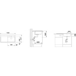 Blanco Zenar XL 6 S zlewozmywak 100x51 cm z Silgranit PuraDur lewy kawowy 524011