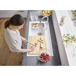 Blanco Zenar XL 6 S zlewozmywak 100x51 cm z Silgranit PuraDur lewy biały 524001