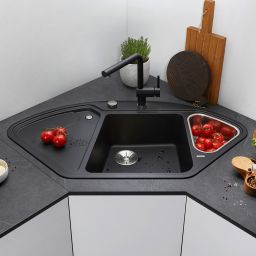 Blanco Delta II zlewozmywak 105,7x57,5 cm z Silgranit PuraDur antracyt 523656