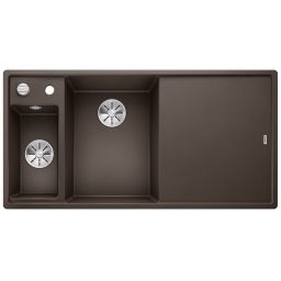Blanco Axia III 6 S zlewozmywak 100x51 cm z Silgranit PuraDur lewy kawowy 524652