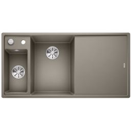 Blanco Axia III 6 S zlewozmywak 100x51 cm z Silgranit PuraDur lewy ze szklaną deską tartufo 524660