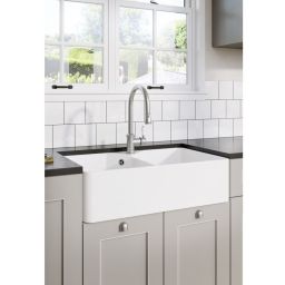 Blanco Villae Farmhouse 8 zlewozmywak ceramiczny 79,4x49 cm biały połysk 525164