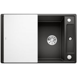 Blanco Axia III 45 S zlewozmywak 78x51 cm z Silgranit PuraDur ze szklaną deską czarny 525840