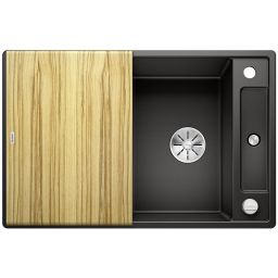 Blanco Axia III 45 S zlewozmywak 78x51 cm z Silgranit PuraDur czarny 525841