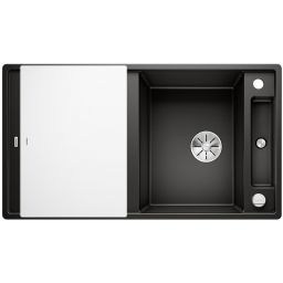 Blanco Axia III 5 S zlewozmywak 91,5x51 cm z Silgranit PuraDur ze szklaną deską czarny 525844