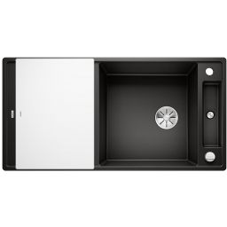 Blanco Axia III XL 6 S zlewozmywak 100x51 cm z Silgranit PuraDur ze szklaną deską czarny 525857