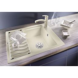 Blanco Elon 45 S zlewozmywak 65x50 cm z Silgranit PuraDur czarny 525880