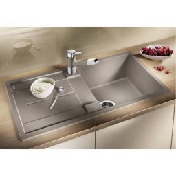 Blanco Metra 5 S zlewozmywak 86x50 cm z Silgranit PuraDur czarny 525918