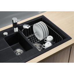 Blanco Metra 6 S Compact zlewozmywak 78x50 cm z Silgranit PuraDur czarny 525925