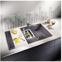 Blanco Metra 6 S zlewozmywak 100x50 cm z Silgranit PuraDur czarny 525926