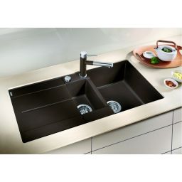 Blanco Metra 6 S zlewozmywak 100x50 cm z Silgranit PuraDur czarny 525926