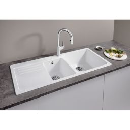 Blanco Naya 8 S zlewozmywak 116x50 cm z Silgranit PuraDur czarny 525945