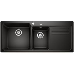 Blanco Naya 8 S zlewozmywak 116x50 cm z Silgranit PuraDur czarny 525945