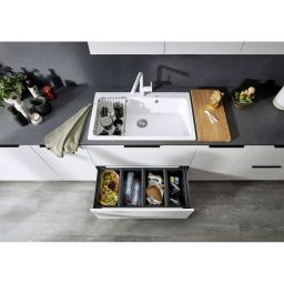 Blanco Naya XL 9 zlewozmywak 86x51 cm z Silgranit PuraDur czarny 525947