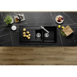 Blanco Zia 6 S zlewozmywak 100x50 cm Silgranit czarny 526021