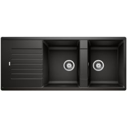 Blanco Zia 8 S zlewozmywak 116x50 cm Silgranit czarny 526027