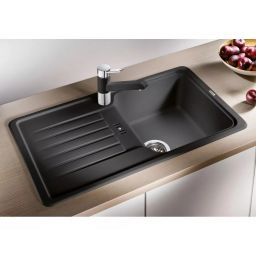 Blanco Favos Mini zlewozmywak granitowy 78x43,5 cm czarny 526078