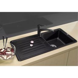 Blanco Favos 45 S zlewozmywak granitowy 86x43,5 cm czarny 526079