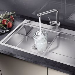 Blanco Divon II 5 S-IF zlewozmywak stalowy 100x51 cm lewy stal polerowana 521659