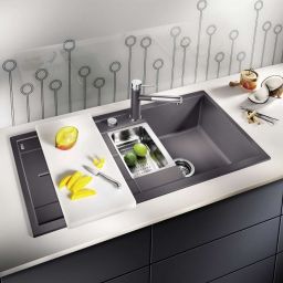 Blanco Metra 6 S zlewozmywak 100x50 cm z Silgranit PuraDur czarny 525926