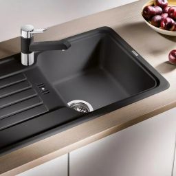 Blanco Favos Mini zlewozmywak granitowy 78x43,5 cm czarny 526078