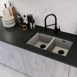 Blanco InFino zestaw elementów do armatury przelewowo-odpływowej czarny 239979