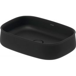 Duravit Zencha umywalka 55x39 cm nablatowa owalna antracyt mat 2373551379