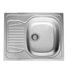 Pyramis Sparta zlewozmywak stalowy 62x50 cm stal 100125201