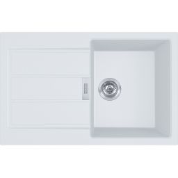 Franke Sirius 2.0 zlewozmywak Tectonite 78x50 cm biały 143.0612.628