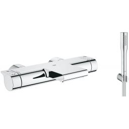 Zestaw Grohe Grohtherm 2000 New bateria wannowo-prysznicowa termostatyczna z zestawem prysznicowym Euphoria Cosmopolitan chrom (34174001, 27369000)